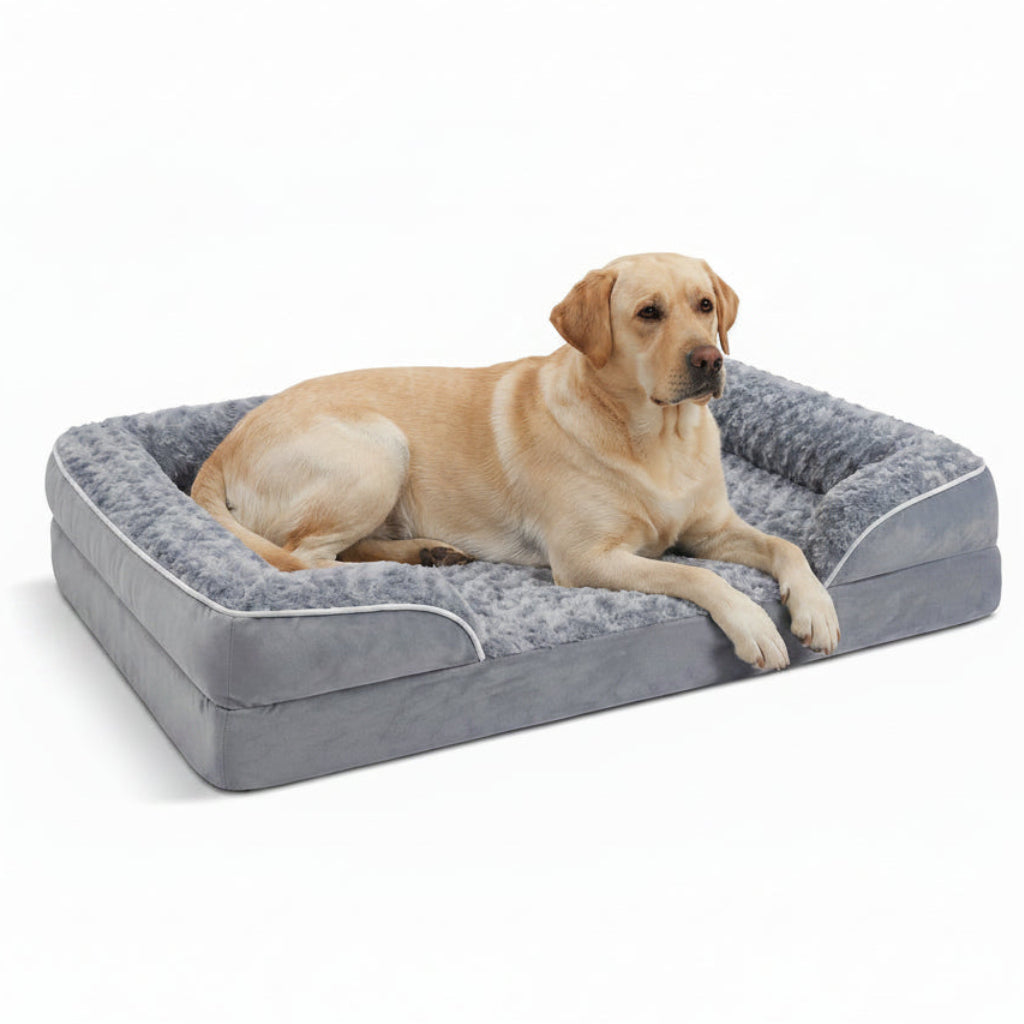 Fluffy-Rimmed Original Orthopedic Dog Bed
