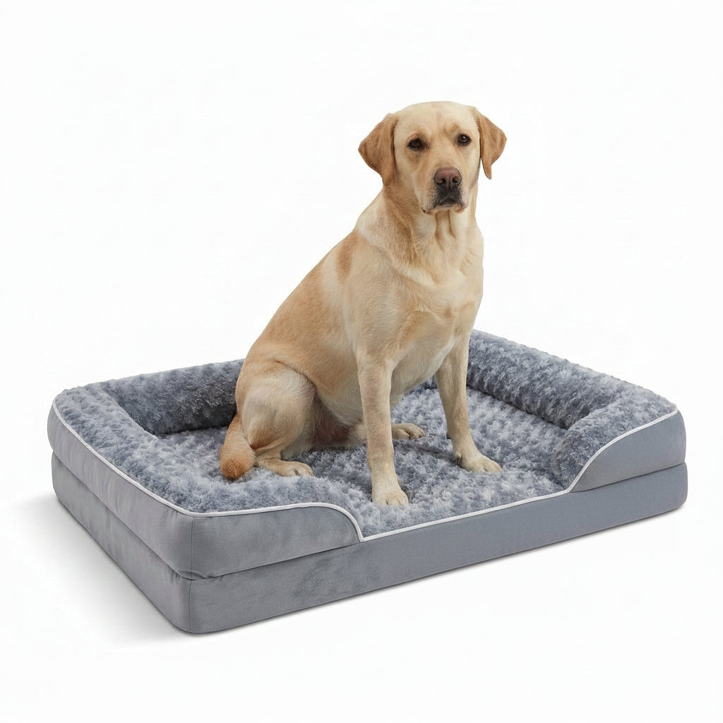 Fluffy-Rimmed Original Orthopedic Dog Bed