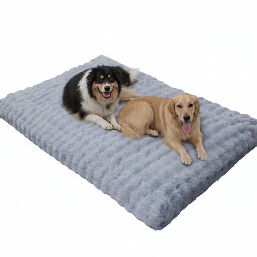 Waffled-Slab Cushion Orthopedic Dog Bed Mat