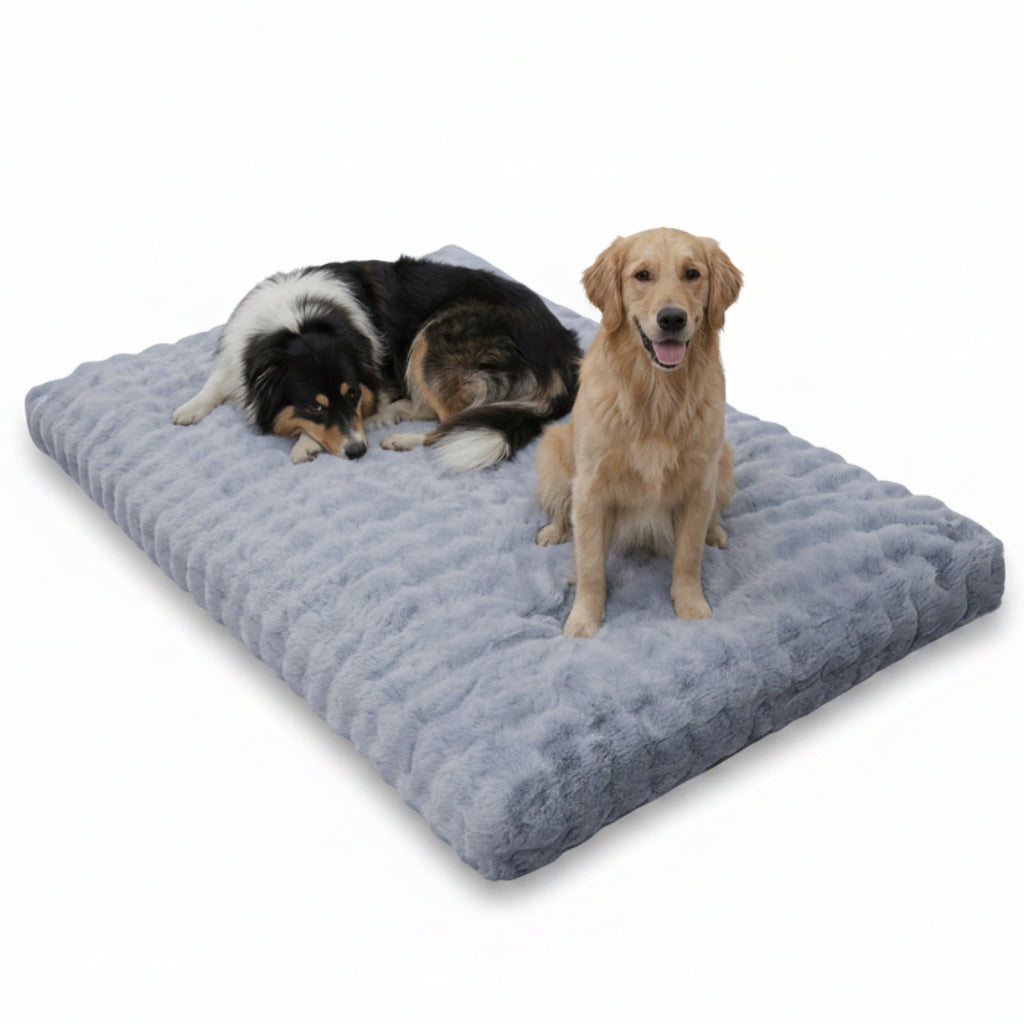 Waffled-Slab Cushion Orthopedic Dog Bed Mat