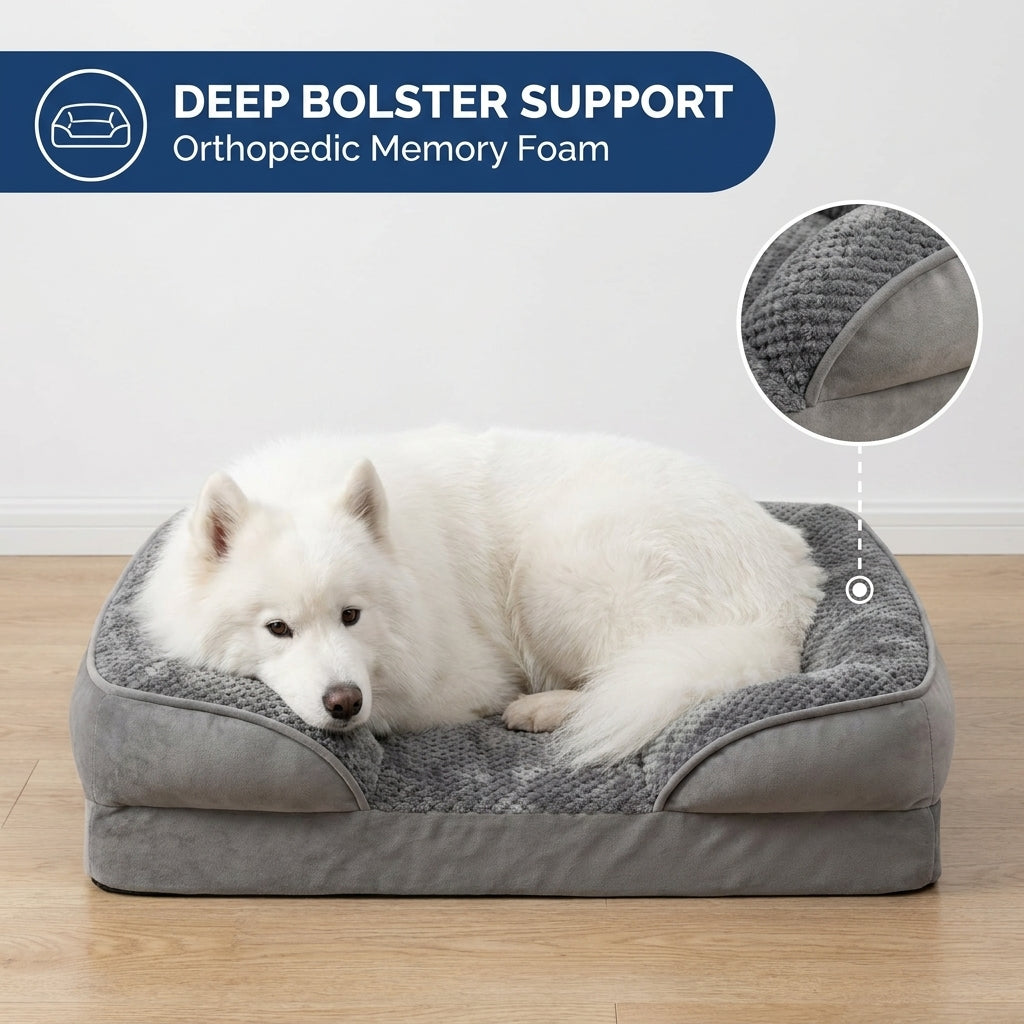 Classic Three-Sided Orthopedic Dog Bed