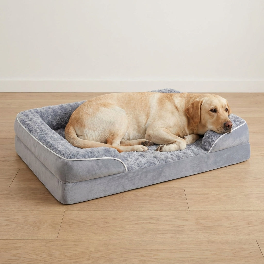 Fluffy-Rimmed Original Orthopedic Dog Bed