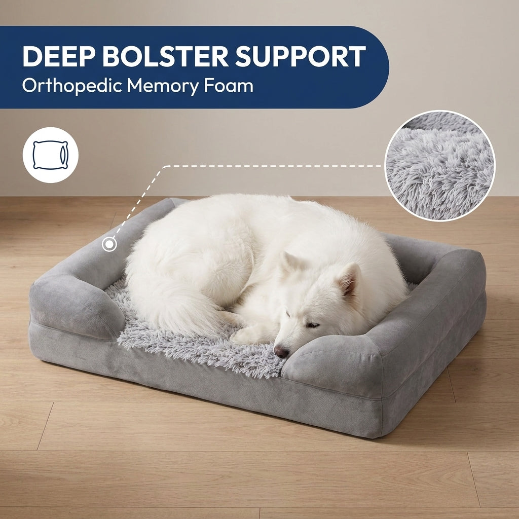 Plush Rectangle Orthopedic Dog Bed